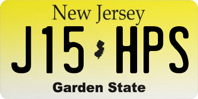 NJ license plate J15HPS