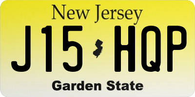 NJ license plate J15HQP