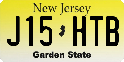 NJ license plate J15HTB