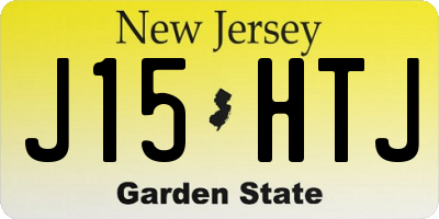 NJ license plate J15HTJ