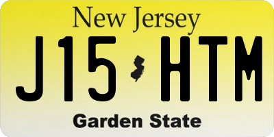 NJ license plate J15HTM