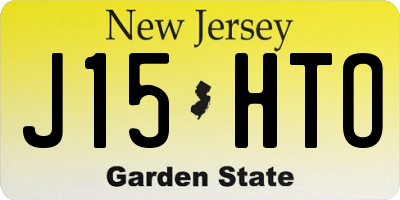 NJ license plate J15HTO