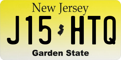 NJ license plate J15HTQ