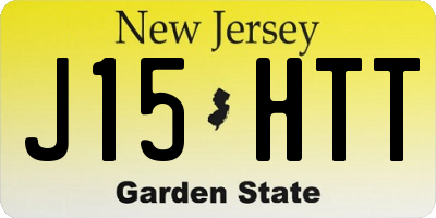 NJ license plate J15HTT