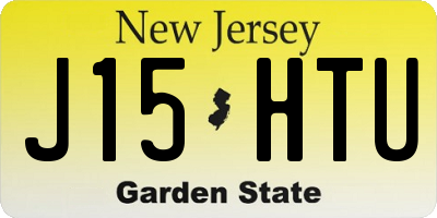 NJ license plate J15HTU