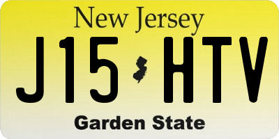 NJ license plate J15HTV