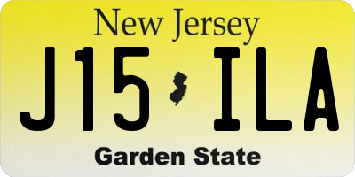 NJ license plate J15ILA