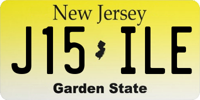 NJ license plate J15ILE
