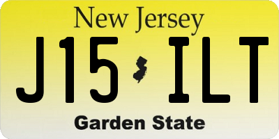 NJ license plate J15ILT