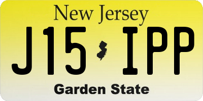 NJ license plate J15IPP