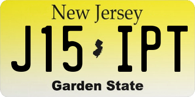NJ license plate J15IPT