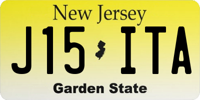 NJ license plate J15ITA