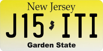 NJ license plate J15ITI