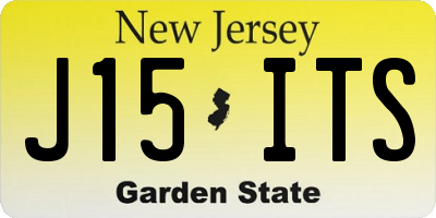 NJ license plate J15ITS