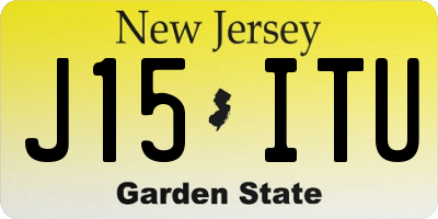 NJ license plate J15ITU