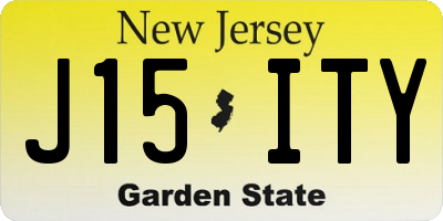 NJ license plate J15ITY