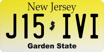 NJ license plate J15IVI