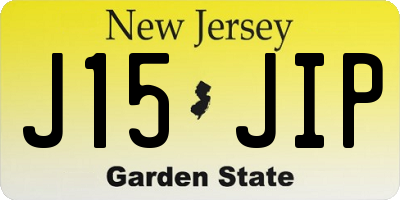 NJ license plate J15JIP