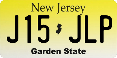 NJ license plate J15JLP