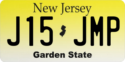 NJ license plate J15JMP