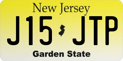 NJ license plate J15JTP
