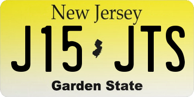 NJ license plate J15JTS