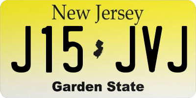 NJ license plate J15JVJ