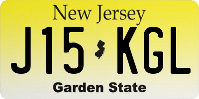 NJ license plate J15KGL