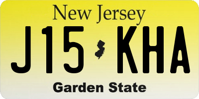 NJ license plate J15KHA