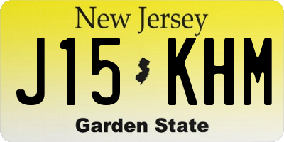 NJ license plate J15KHM