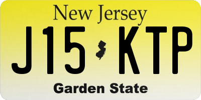 NJ license plate J15KTP