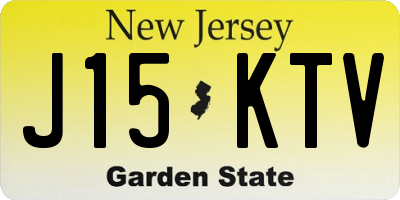 NJ license plate J15KTV