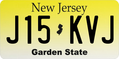 NJ license plate J15KVJ