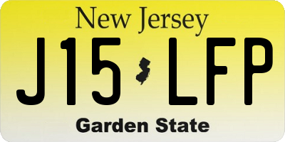 NJ license plate J15LFP