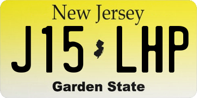 NJ license plate J15LHP