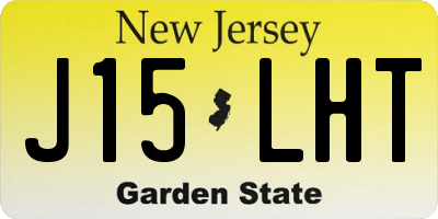 NJ license plate J15LHT