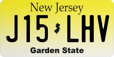 NJ license plate J15LHV