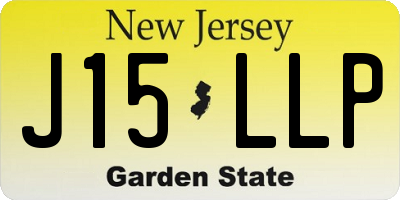 NJ license plate J15LLP