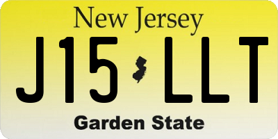 NJ license plate J15LLT