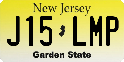 NJ license plate J15LMP