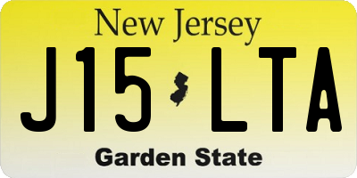 NJ license plate J15LTA