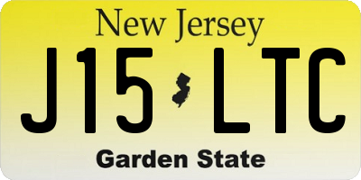 NJ license plate J15LTC