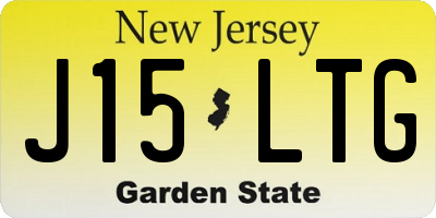 NJ license plate J15LTG