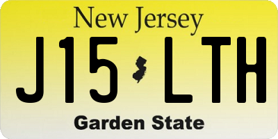 NJ license plate J15LTH