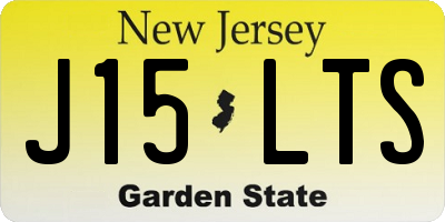 NJ license plate J15LTS