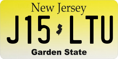 NJ license plate J15LTU