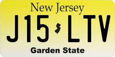NJ license plate J15LTV