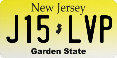 NJ license plate J15LVP