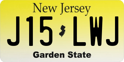 NJ license plate J15LWJ