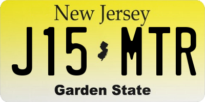 NJ license plate J15MTR